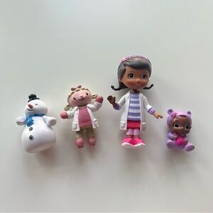 Doc McStuffins figurine set of 4 - Doc, Lambie, Chilly, baby Cece